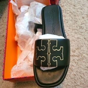 Tory Burch Double T Sport Slide